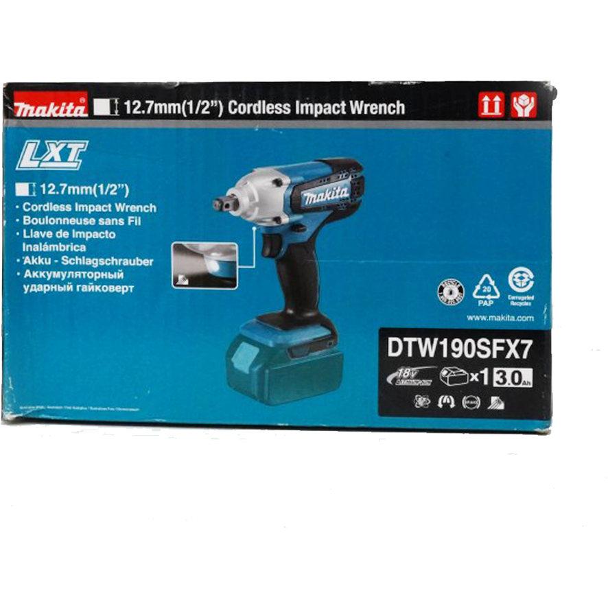 Makita DTW190SFX7 18V Cordless Impact Wrench (LXT-Series) | Makita by KHM Megatools Corp.