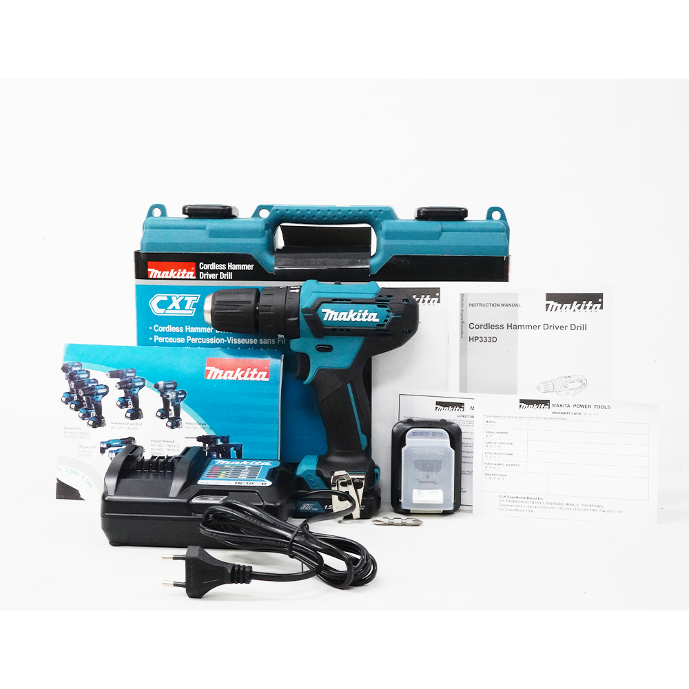 Makita HP333DWYE 12V Cordless Hammer Drill - Driver (CXT-Series) | Makita by KHM Megatools Corp.