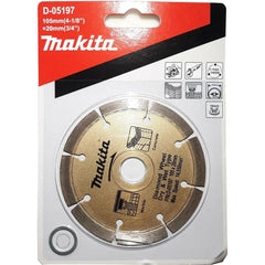 Makita D-05197 Diamond Cut Off Wheel 4" Segmented - KHM Megatools Corp.