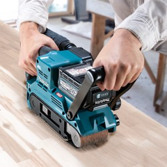 Makita BS001GZ Cordless Belt Sander with Anti-Restart Function 40V 76(3")x533(21")MM (Variable)