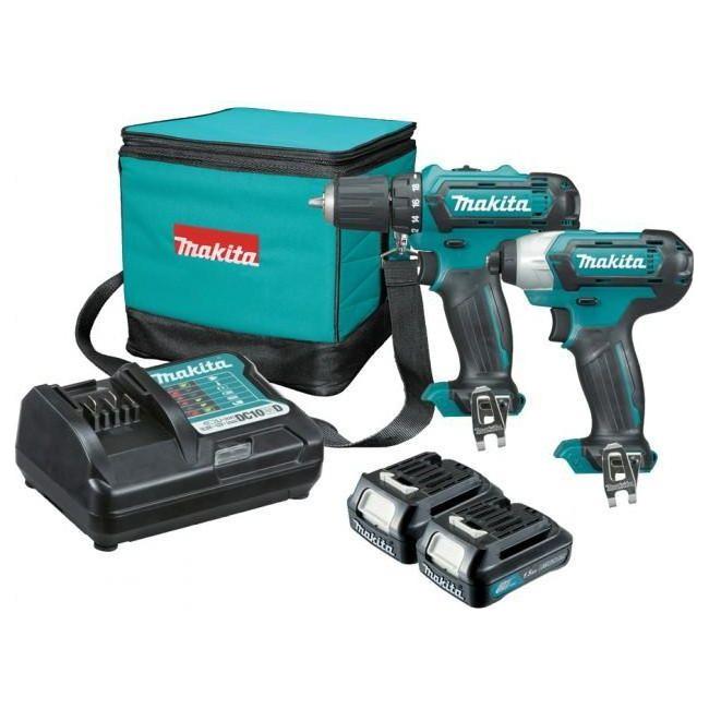 Makita CLX201 12V Combo Kit [CXT-Series] (Cordless Impact Driver + Drill) - Goldpeak Tools PH Makita