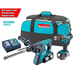 Makita DLX2069M (LXT-Series) 18V Cordless Combo Kit (Rotary Hammer + Hammer Drill] - Goldpeak Tools PH Makita