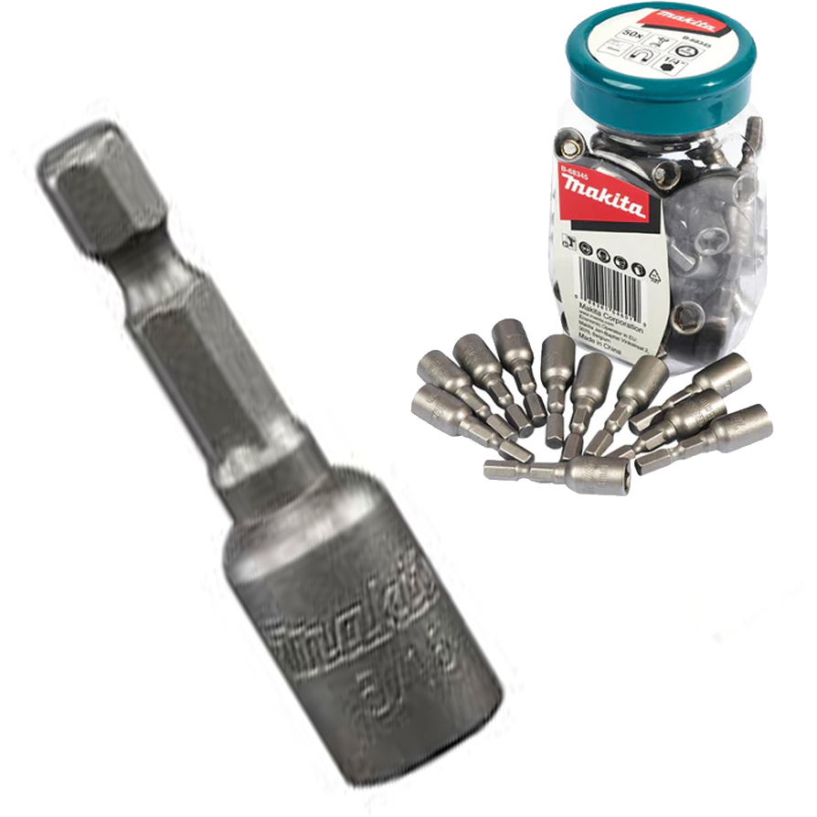 Makita B-68345 8mm Nut Setter 1/4" Hex 50Pcs (NZ) | Makita by KHM Megatools Corp.